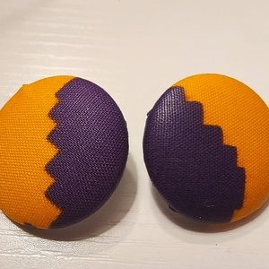African Print Button Earrings! BUNDLE TO SAVE!